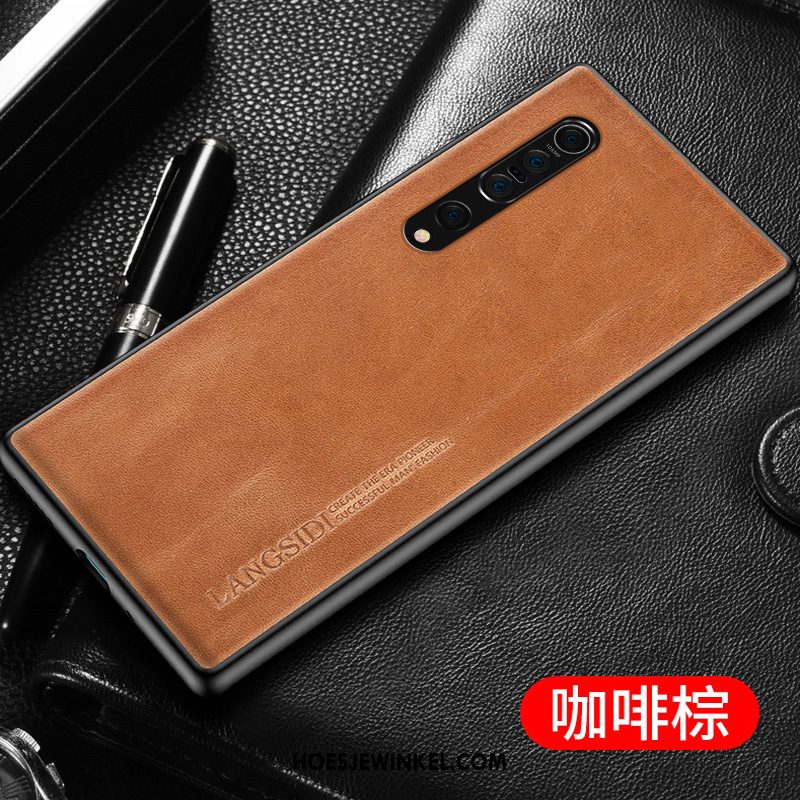 Xiaomi Mi 10 Pro Hoesje Scheppend Eenvoudige Mode, Xiaomi Mi 10 Pro Hoesje All Inclusive Mini Beige