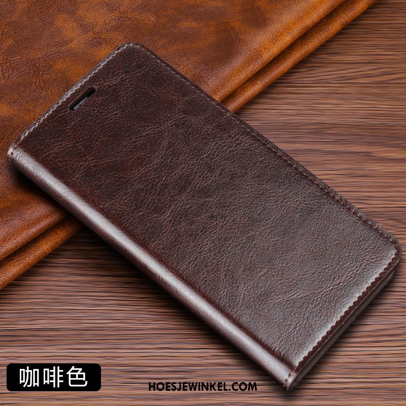 Xiaomi Mi 10 Pro Hoesje Vouw Mini Leren Etui, Xiaomi Mi 10 Pro Hoesje Folio Mobiele Telefoon Beige