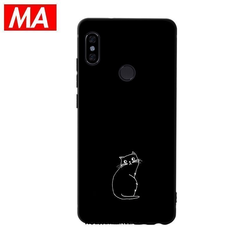 Xiaomi Mi 8 Hoesje Bescherming Hoes Persoonlijk, Xiaomi Mi 8 Hoesje Eenvoudige Zwart Beige