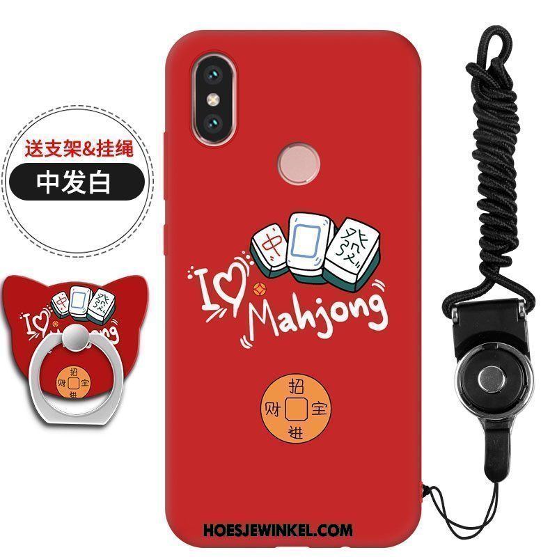 Xiaomi Mi 8 Hoesje Bescherming Mobiele Telefoon Anti-fall, Xiaomi Mi 8 Hoesje Hanger Geel Beige