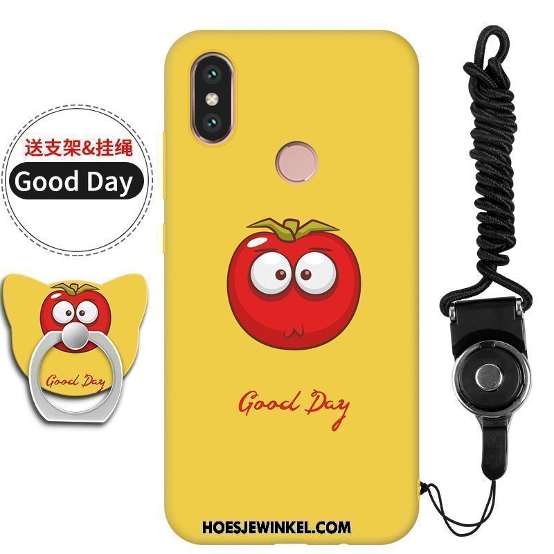 Xiaomi Mi 8 Hoesje Bescherming Mobiele Telefoon Anti-fall, Xiaomi Mi 8 Hoesje Hanger Geel Beige