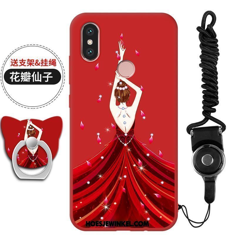 Xiaomi Mi 8 Hoesje Bescherming Mobiele Telefoon Anti-fall, Xiaomi Mi 8 Hoesje Hanger Geel Beige