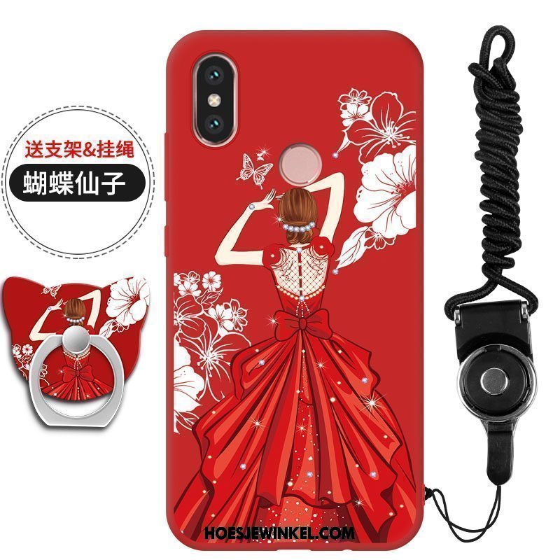 Xiaomi Mi 8 Hoesje Bescherming Mobiele Telefoon Anti-fall, Xiaomi Mi 8 Hoesje Hanger Geel Beige