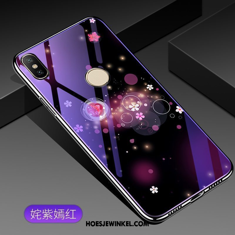 Xiaomi Mi 8 Hoesje Blauw Scheppend Purper, Xiaomi Mi 8 Hoesje Hoes Persoonlijk Beige