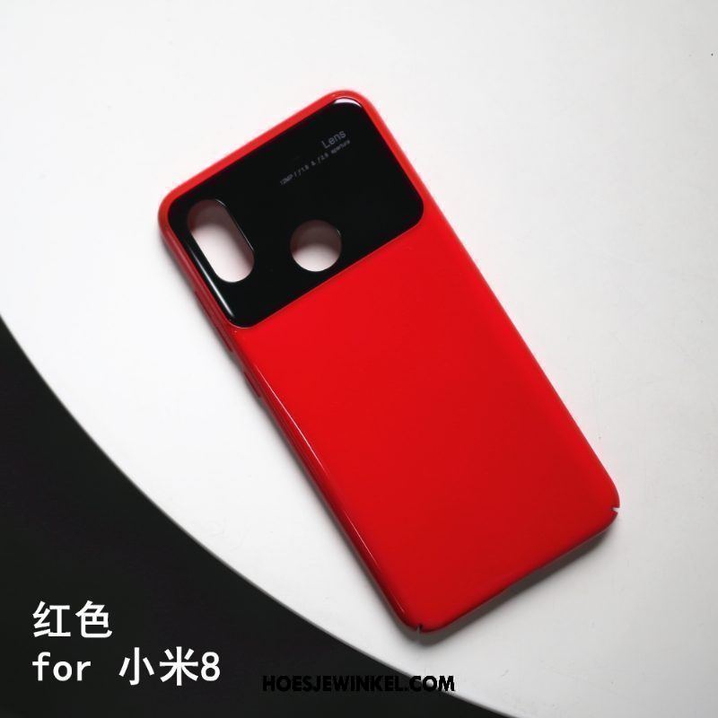 Xiaomi Mi 8 Hoesje Dun Bamboe Mobiele Telefoon, Xiaomi Mi 8 Hoesje Geel Glas Beige