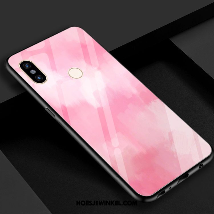 Xiaomi Mi 8 Hoesje Geel Rood Kleur, Xiaomi Mi 8 Hoesje Mini Verloop Beige