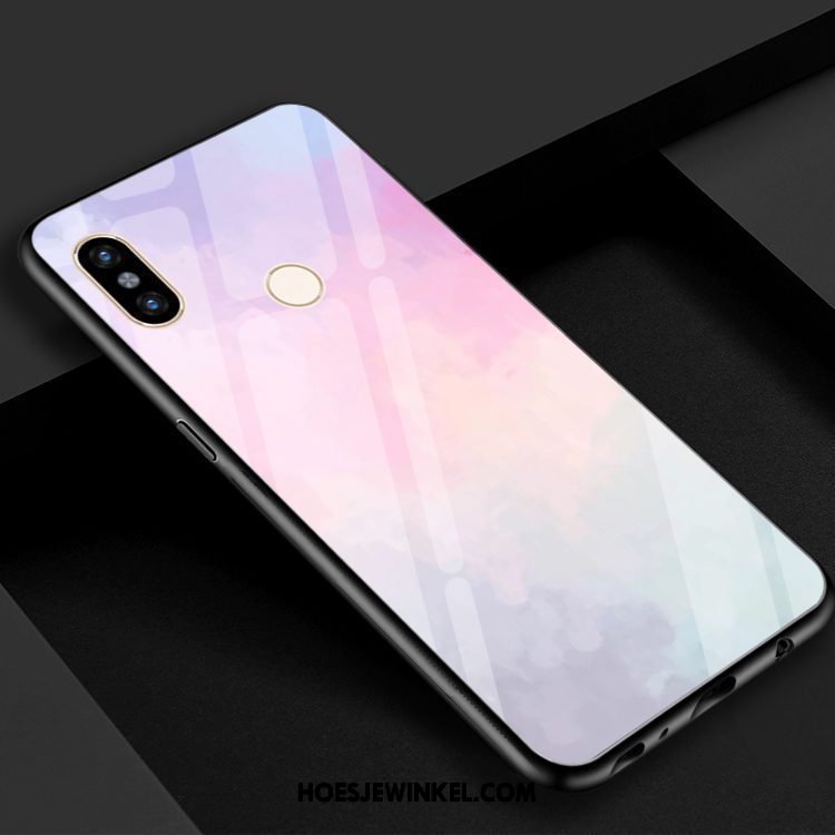 Xiaomi Mi 8 Hoesje Geel Rood Kleur, Xiaomi Mi 8 Hoesje Mini Verloop Beige