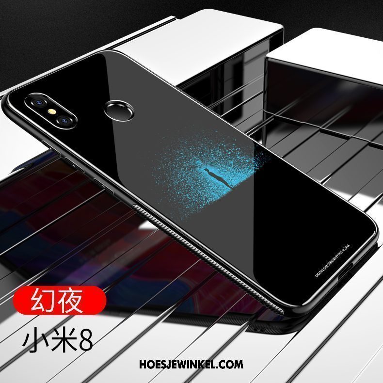 Xiaomi Mi 8 Hoesje Mini Persoonlijk Trendy Merk, Xiaomi Mi 8 Hoesje Doorzichtig Zacht Beige