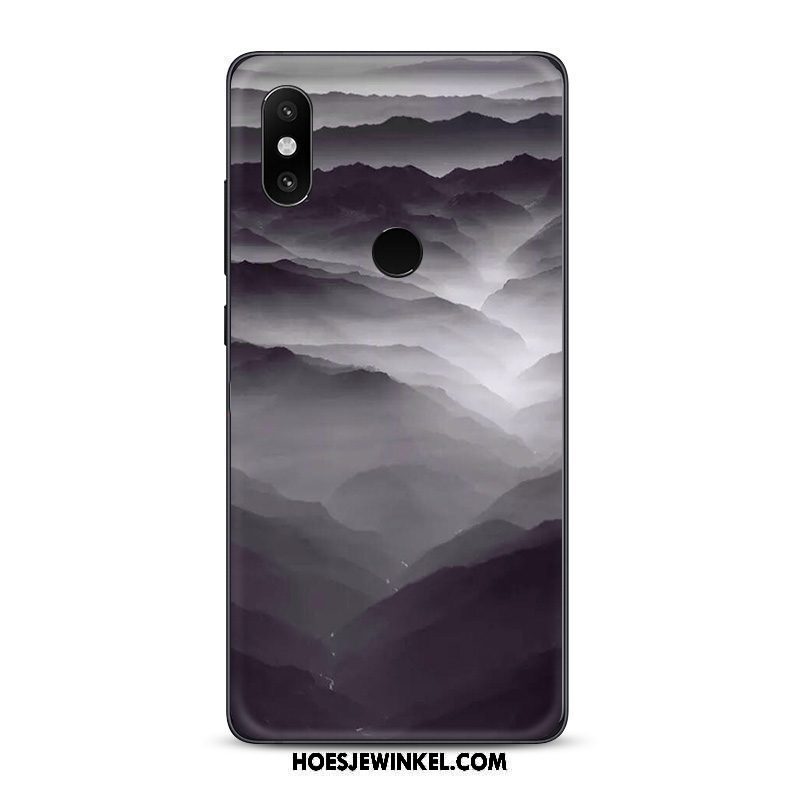 Xiaomi Mi 8 Hoesje Mobiele Telefoon Chinese Stijl Inkt, Xiaomi Mi 8 Hoesje Kunst Zacht Beige