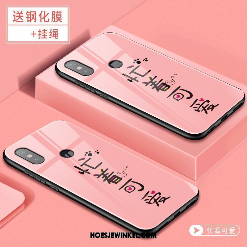 Xiaomi Mi 8 Hoesje Mobiele Telefoon Persoonlijk Roze, Xiaomi Mi 8 Hoesje Zacht Anti-fall Beige