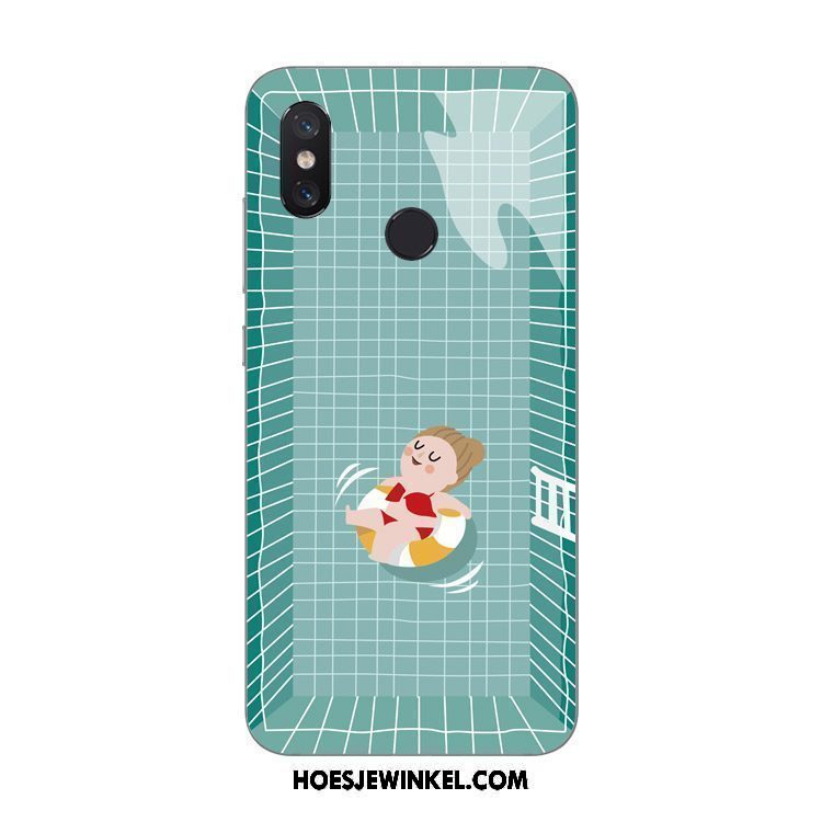 Xiaomi Mi 8 Hoesje Mooie Vers Groen, Xiaomi Mi 8 Hoesje Mobiele Telefoon Hoes Beige