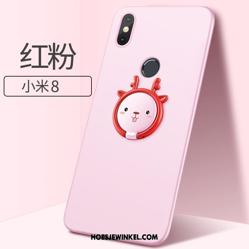 Xiaomi Mi 8 Hoesje Net Red Lovers Scheppend, Xiaomi Mi 8 Hoesje Mooie Hoes Beige