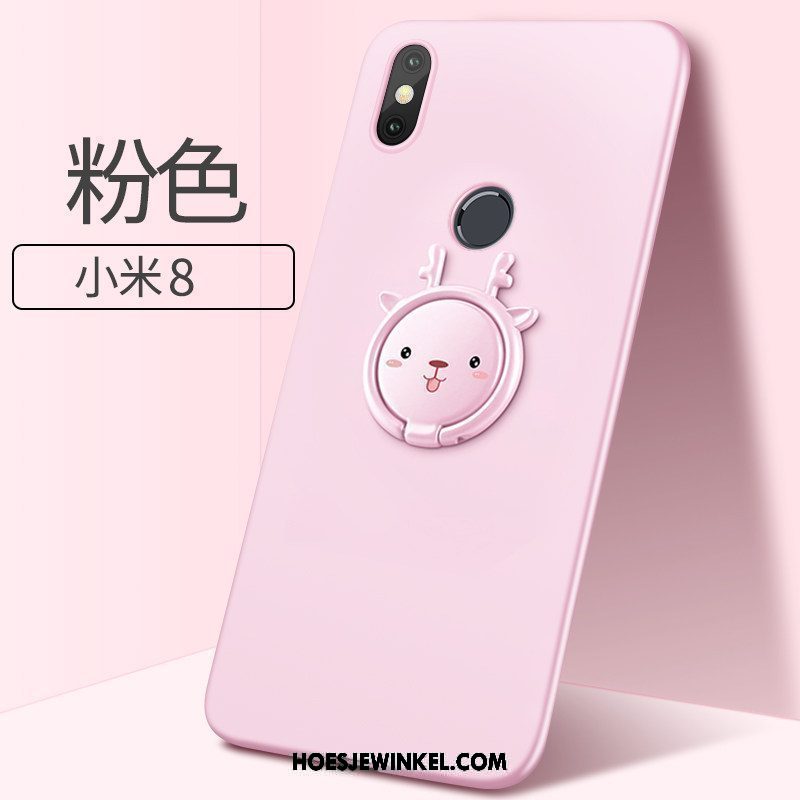 Xiaomi Mi 8 Hoesje Net Red Lovers Scheppend, Xiaomi Mi 8 Hoesje Mooie Hoes Beige