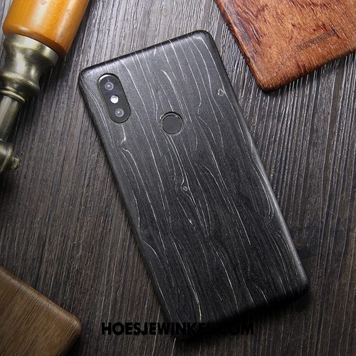 Xiaomi Mi 8 Hoesje Nieuw Bescherming All Inclusive, Xiaomi Mi 8 Hoesje Massief Hout Anti-fall Braun Beige