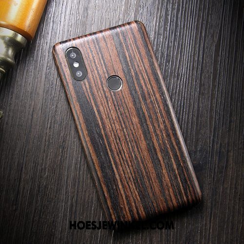 Xiaomi Mi 8 Hoesje Nieuw Bescherming All Inclusive, Xiaomi Mi 8 Hoesje Massief Hout Anti-fall Braun Beige