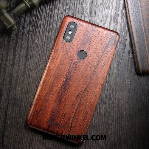 Xiaomi Mi 8 Hoesje Nieuw Bescherming All Inclusive, Xiaomi Mi 8 Hoesje Massief Hout Anti-fall Braun Beige