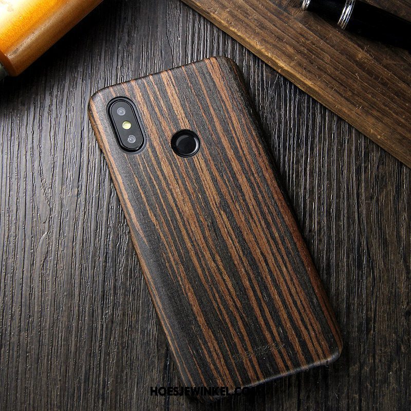 Xiaomi Mi 8 Hoesje Nieuw Bescherming All Inclusive, Xiaomi Mi 8 Hoesje Massief Hout Anti-fall Braun Beige