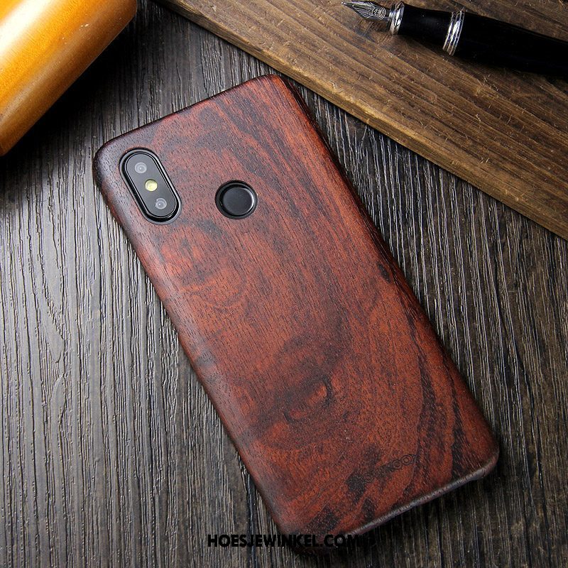 Xiaomi Mi 8 Hoesje Nieuw Bescherming All Inclusive, Xiaomi Mi 8 Hoesje Massief Hout Anti-fall Braun Beige