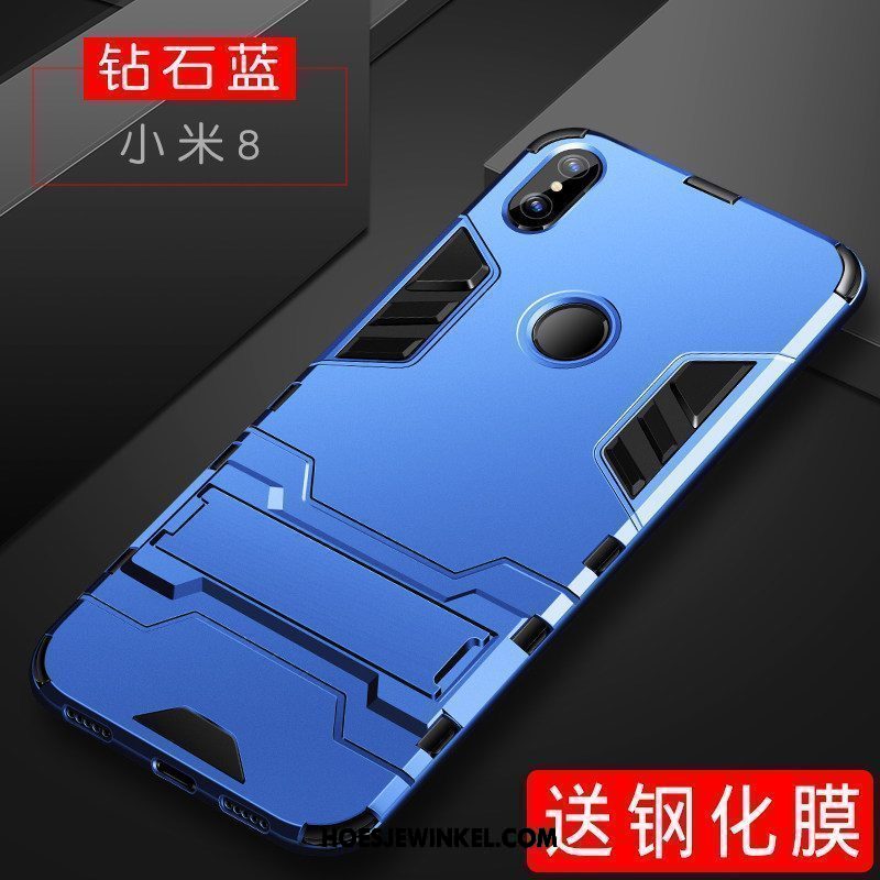 Xiaomi Mi 8 Hoesje Scheppend Bescherming Hoes, Xiaomi Mi 8 Hoesje Persoonlijk Schrobben Beige