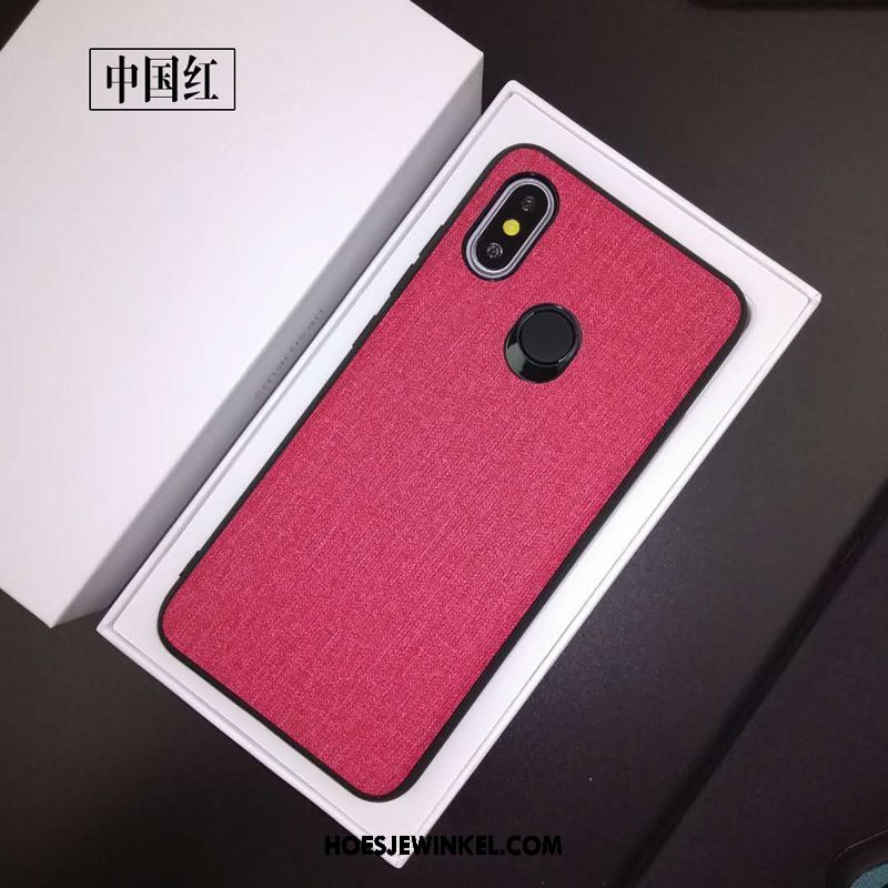 Xiaomi Mi 8 Hoesje Scheppend Original Rood, Xiaomi Mi 8 Hoesje Mini Mobiele Telefoon Beige