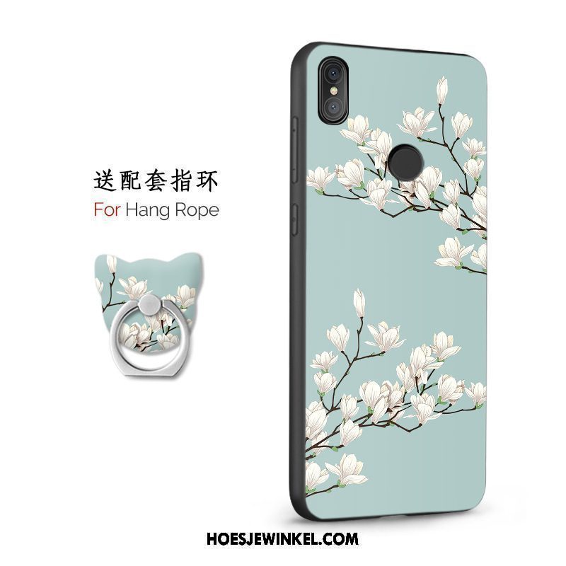 Xiaomi Mi 8 Hoesje Siliconen Ring Anti-fall, Xiaomi Mi 8 Hoesje Mobiele Telefoon Mini Beige