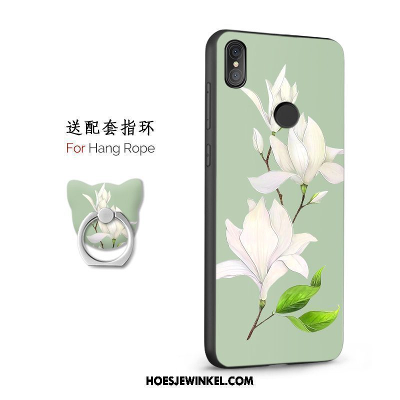 Xiaomi Mi 8 Hoesje Siliconen Ring Anti-fall, Xiaomi Mi 8 Hoesje Mobiele Telefoon Mini Beige