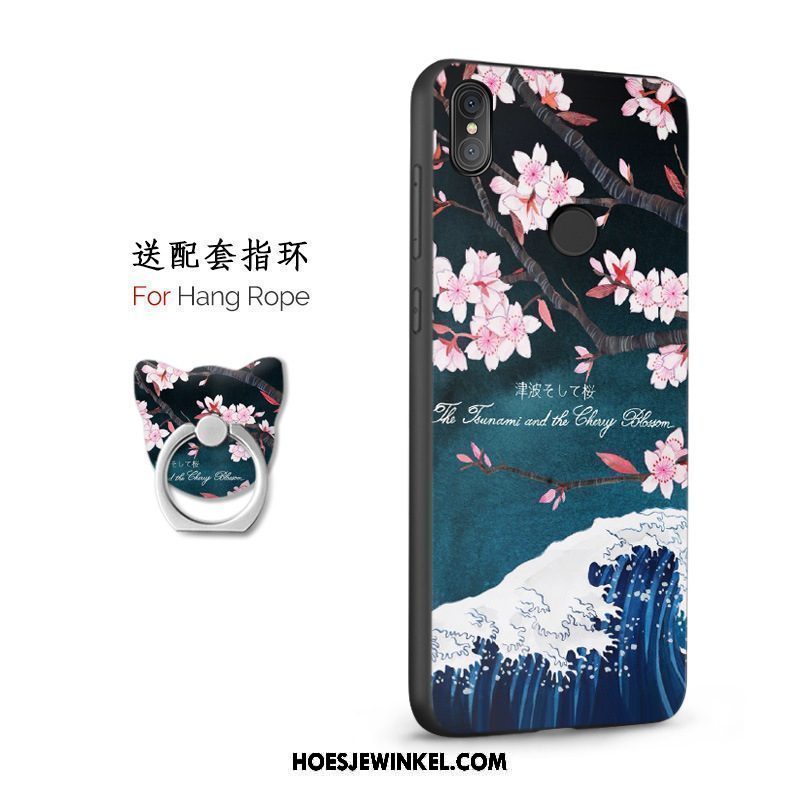 Xiaomi Mi 8 Hoesje Siliconen Ring Anti-fall, Xiaomi Mi 8 Hoesje Mobiele Telefoon Mini Beige