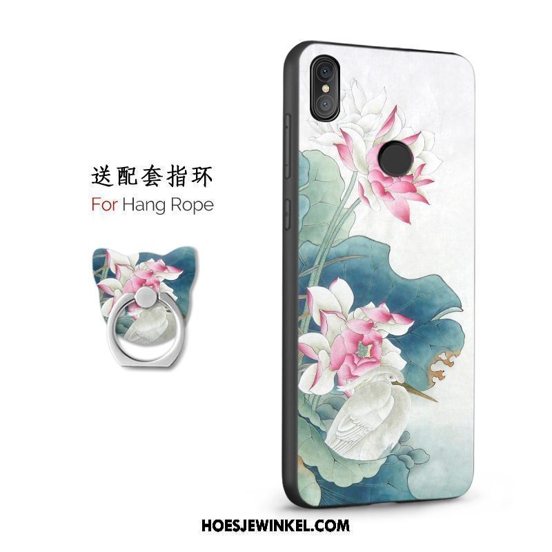 Xiaomi Mi 8 Hoesje Siliconen Ring Anti-fall, Xiaomi Mi 8 Hoesje Mobiele Telefoon Mini Beige