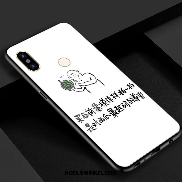 Xiaomi Mi 8 Hoesje Spiegel Rood Gehard Glas, Xiaomi Mi 8 Hoesje Mobiele Telefoon Coole Beige