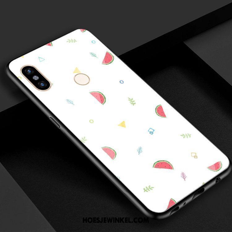 Xiaomi Mi 8 Hoesje Spiegel Rood Gehard Glas, Xiaomi Mi 8 Hoesje Mobiele Telefoon Coole Beige