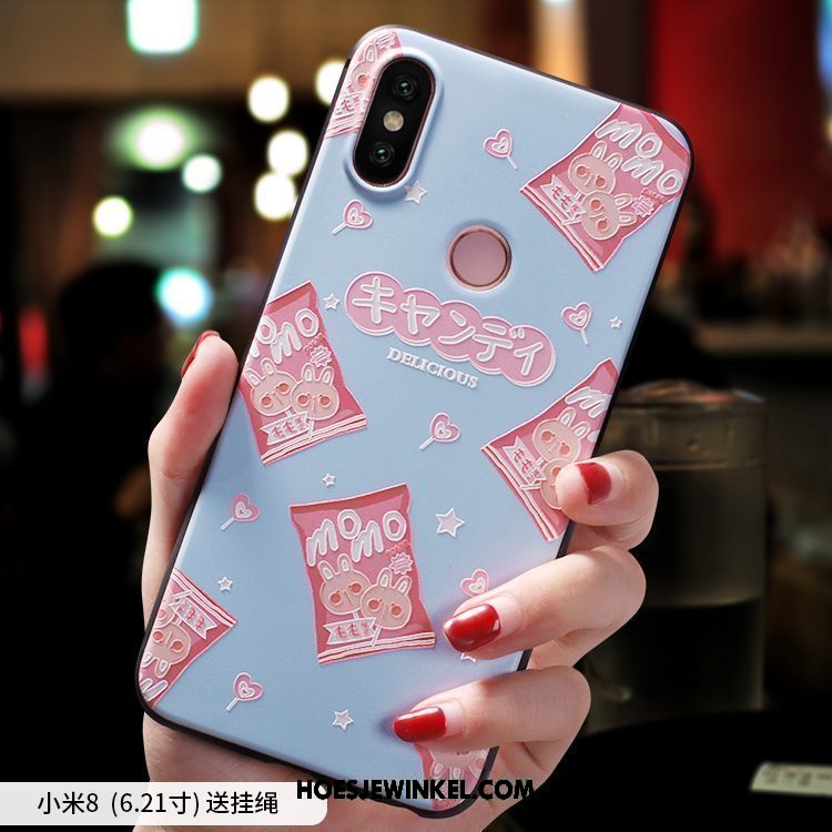 Xiaomi Mi 8 Hoesje Trendy Merk Mobiele Telefoon Roze, Xiaomi Mi 8 Hoesje Rood Anti-fall Beige