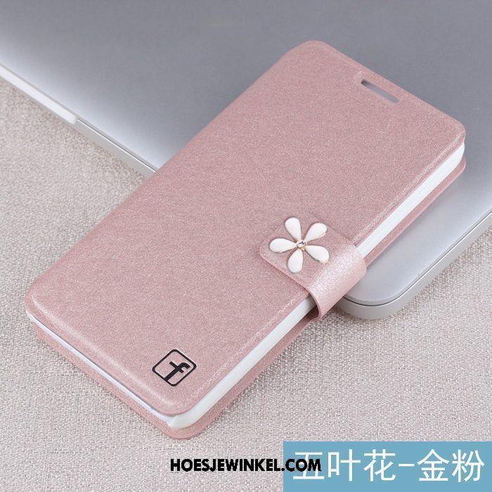 Xiaomi Mi 8 Hoesje Wit Folio Leren Etui, Xiaomi Mi 8 Hoesje Anti-fall Mobiele Telefoon Beige