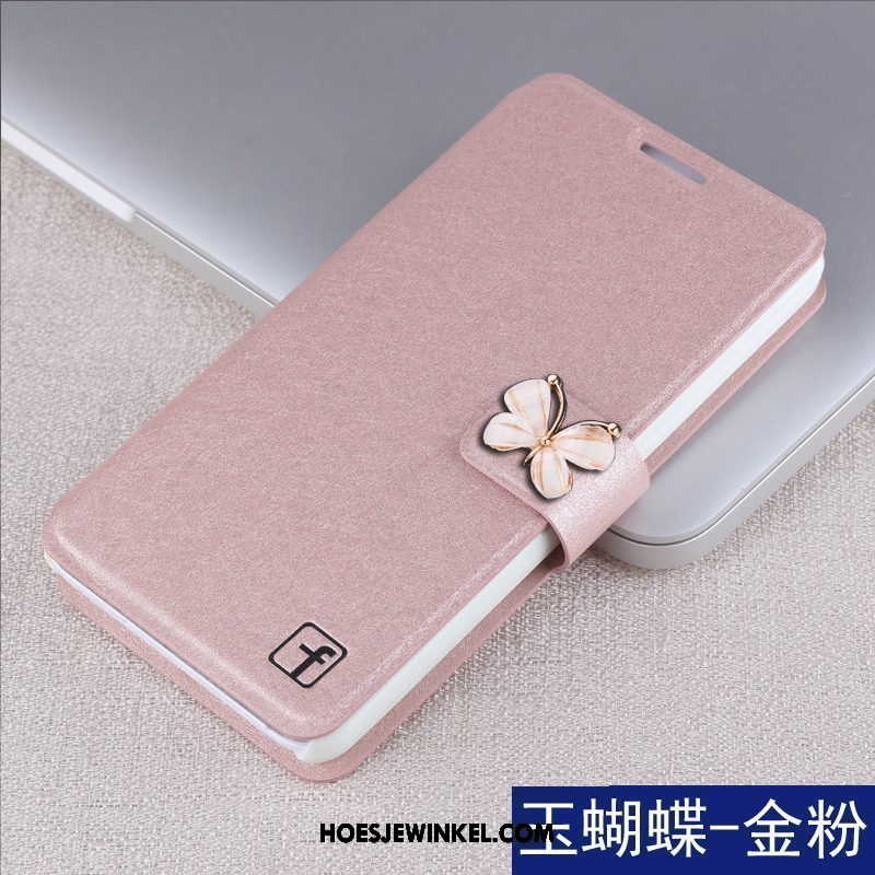 Xiaomi Mi 8 Hoesje Wit Folio Leren Etui, Xiaomi Mi 8 Hoesje Anti-fall Mobiele Telefoon Beige