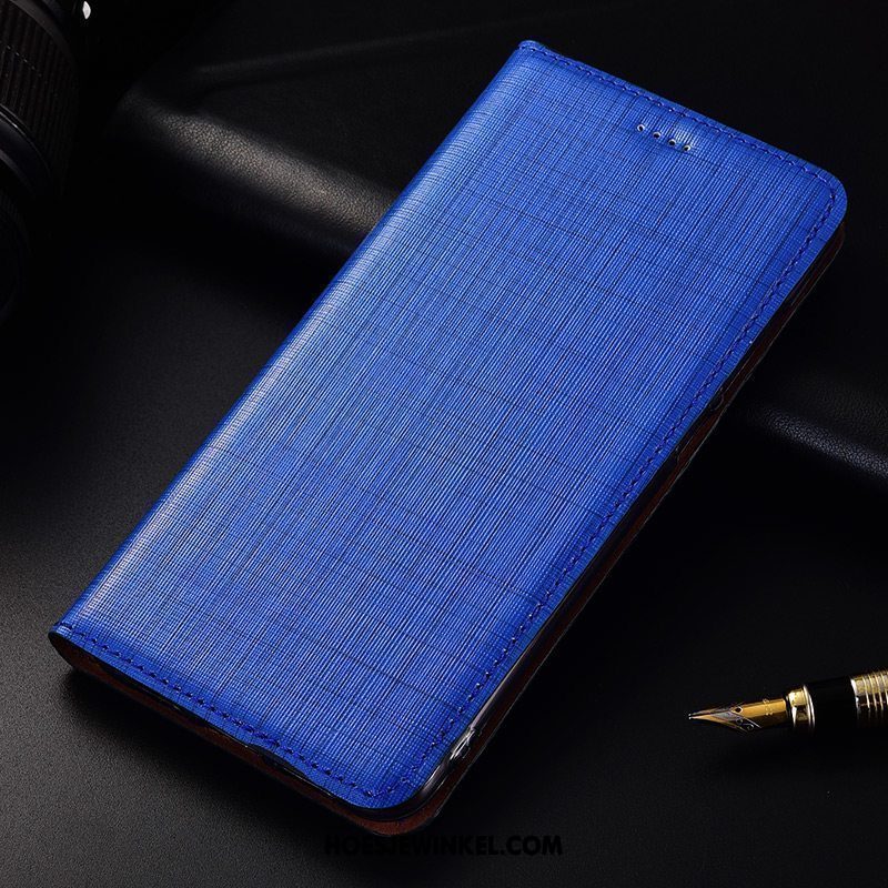 Xiaomi Mi 8 Hoesje Zacht Leren Etui Folio, Xiaomi Mi 8 Hoesje Mobiele Telefoon Echt Leer Braun Beige