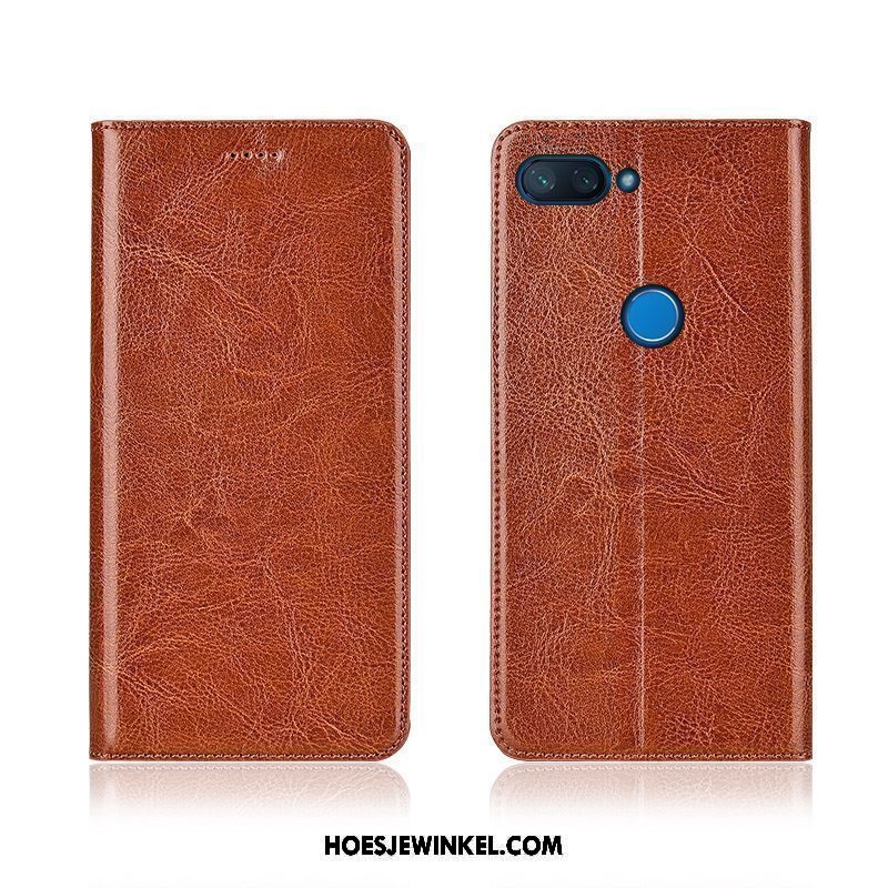 Xiaomi Mi 8 Lite Hoesje Anti-fall Bescherming Patroon, Xiaomi Mi 8 Lite Hoesje Jeugd Mobiele Telefoon Beige