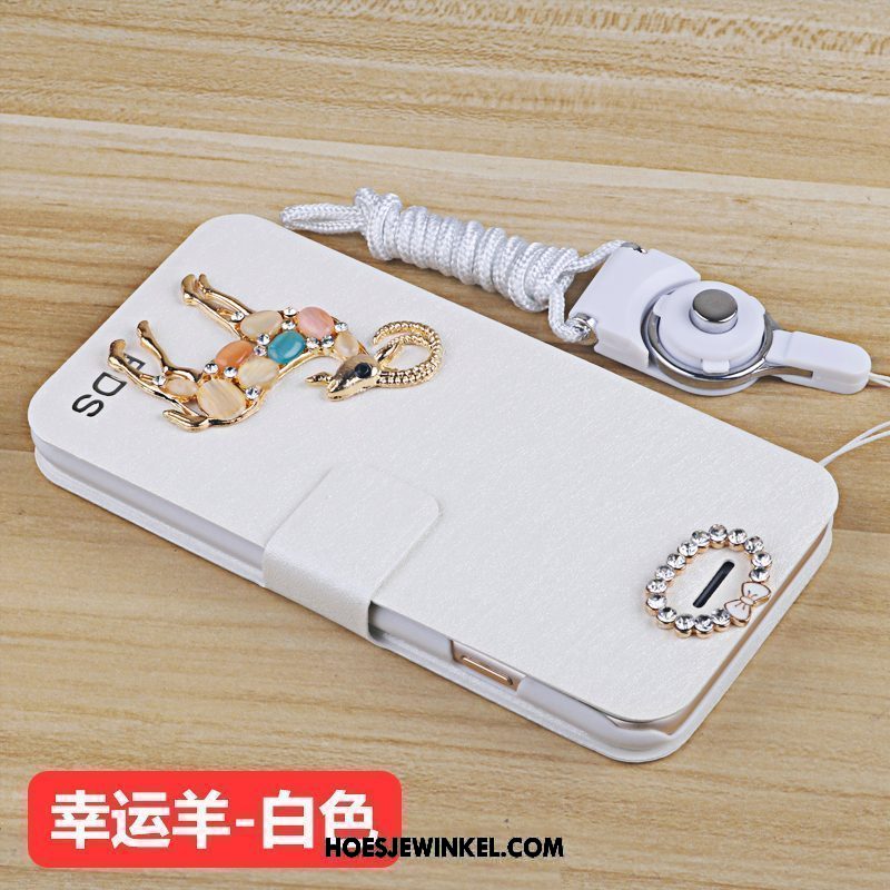 Xiaomi Mi 8 Lite Hoesje Anti-fall Folio Hoes, Xiaomi Mi 8 Lite Hoesje Leren Etui Jeugd Beige