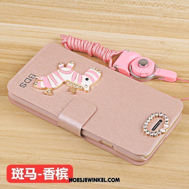 Xiaomi Mi 8 Lite Hoesje Anti-fall Folio Hoes, Xiaomi Mi 8 Lite Hoesje Leren Etui Jeugd Beige