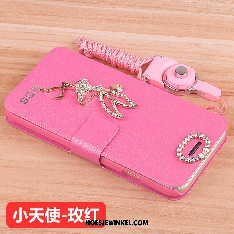 Xiaomi Mi 8 Lite Hoesje Anti-fall Folio Hoes, Xiaomi Mi 8 Lite Hoesje Leren Etui Jeugd Beige