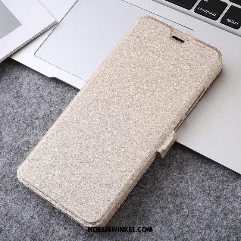 Xiaomi Mi 8 Lite Hoesje Bescherming All Inclusive Leren Etui, Xiaomi Mi 8 Lite Hoesje Mobiele Telefoon Jeugd Beige