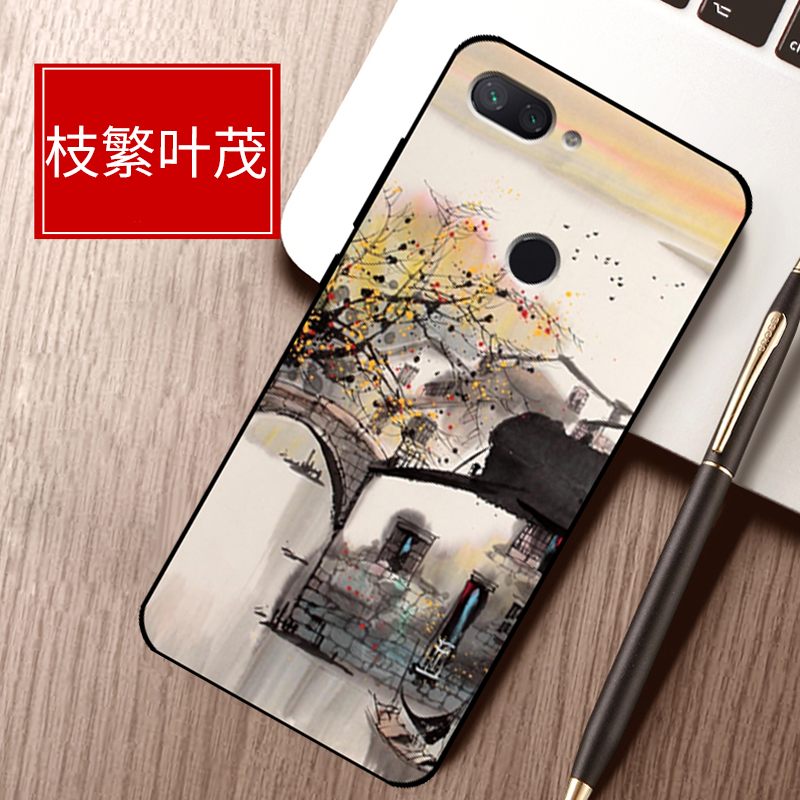 Xiaomi Mi 8 Lite Hoesje Bescherming Mobiele Telefoon Jeugd, Xiaomi Mi 8 Lite Hoesje Anti-fall Mini Beige