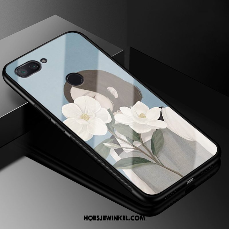 Xiaomi Mi 8 Lite Hoesje Chinese Stijl Bescherming Siliconen, Xiaomi Mi 8 Lite Hoesje Anti-fall Mini Beige