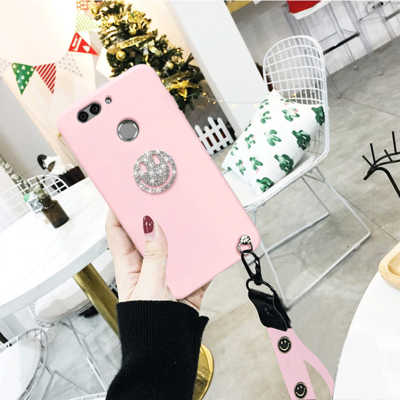 Xiaomi Mi 8 Lite Hoesje Dun Mobiele Telefoon Roze, Xiaomi Mi 8 Lite Hoesje Siliconen Anti-fall Beige