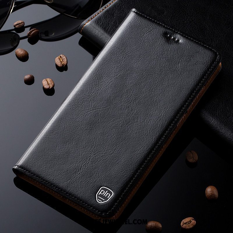 Xiaomi Mi 8 Lite Hoesje Echt Leer Hoes Mobiele Telefoon, Xiaomi Mi 8 Lite Hoesje Patroon Rood