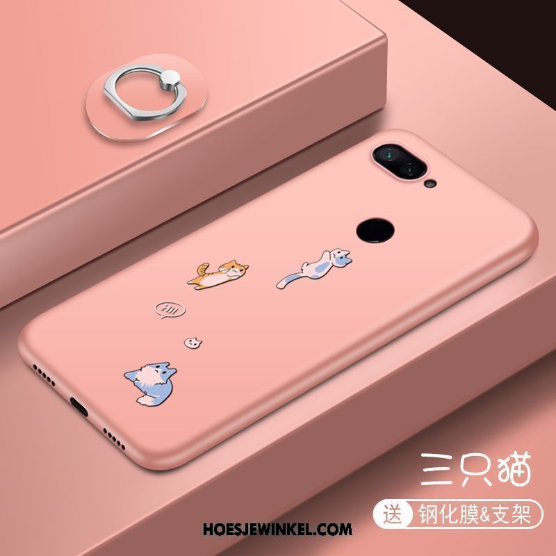 Xiaomi Mi 8 Lite Hoesje Koel Spotprent Rood, Xiaomi Mi 8 Lite Hoesje Zacht Mobiele Telefoon Beige