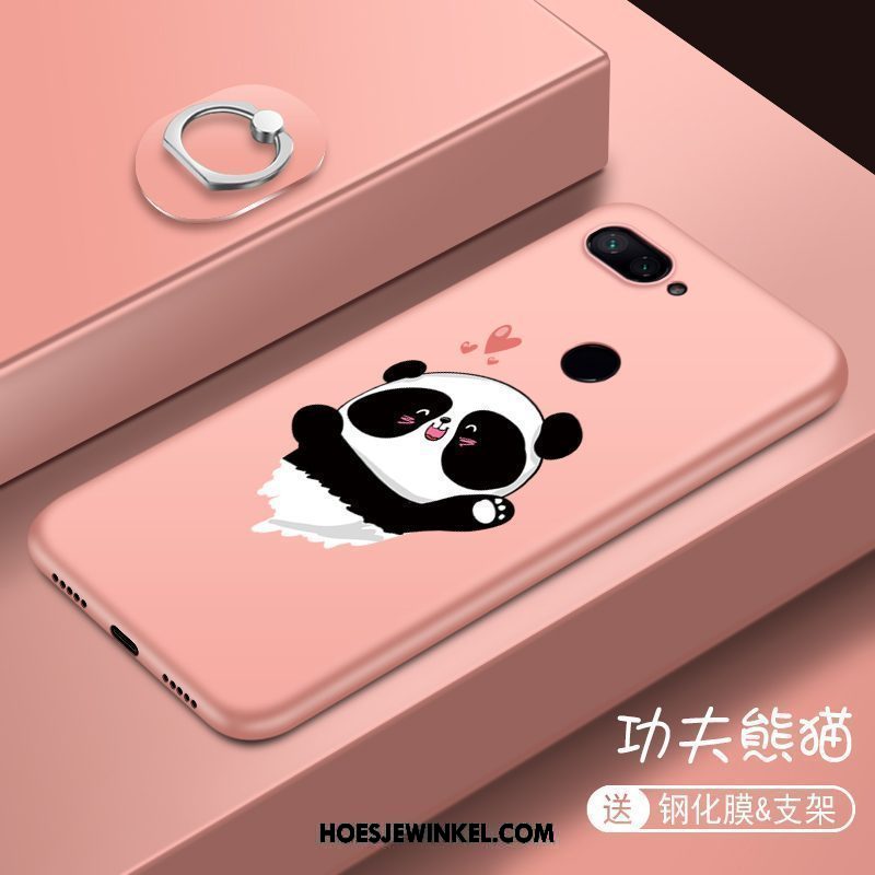 Xiaomi Mi 8 Lite Hoesje Koel Spotprent Rood, Xiaomi Mi 8 Lite Hoesje Zacht Mobiele Telefoon Beige