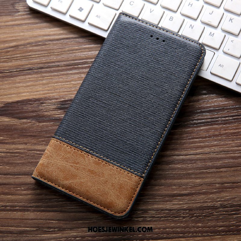 Xiaomi Mi 8 Lite Hoesje Leren Etui Folio Nieuw, Xiaomi Mi 8 Lite Hoesje Echt Leer All Inclusive Braun