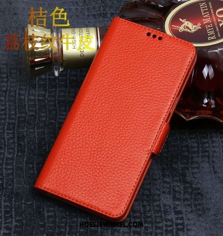 Xiaomi Mi 8 Lite Hoesje Luxe Anti-fall Met De Hand, Xiaomi Mi 8 Lite Hoesje Leren Etui Jeugd Beige