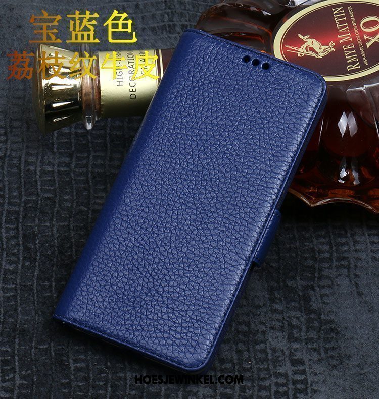 Xiaomi Mi 8 Lite Hoesje Luxe Anti-fall Met De Hand, Xiaomi Mi 8 Lite Hoesje Leren Etui Jeugd Beige