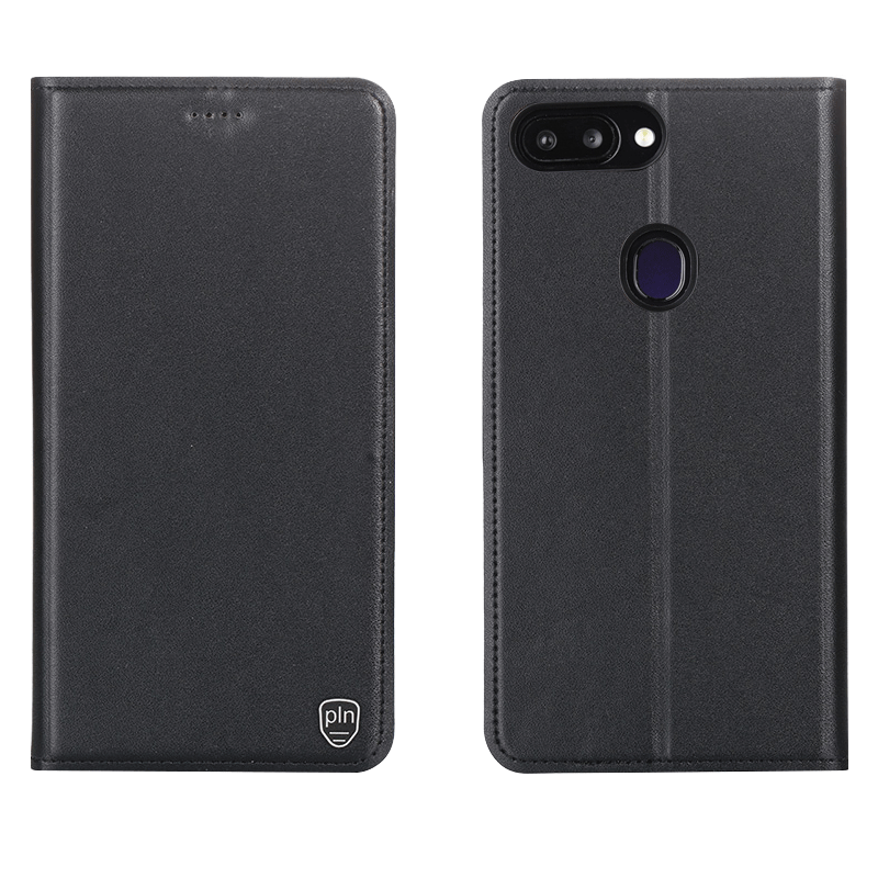 Xiaomi Mi 8 Lite Hoesje Mobiele Telefoon Echt Leer Leren Etui, Xiaomi Mi 8 Lite Hoesje Jeugd Anti-fall Braun Beige