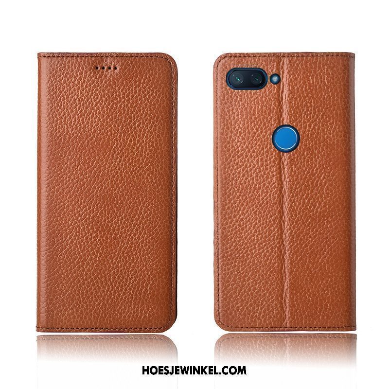 Xiaomi Mi 8 Lite Hoesje Mobiele Telefoon Mini Soort Aziatische Vrucht, Xiaomi Mi 8 Lite Hoesje Bescherming Jeugd Beige